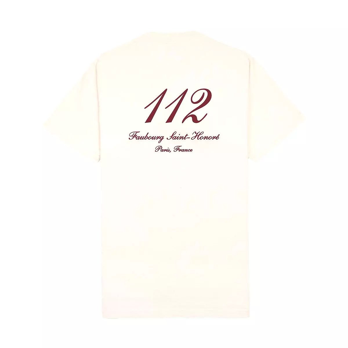 + Le Bristol Paris Faubourg Tee 'Cream Merlot'