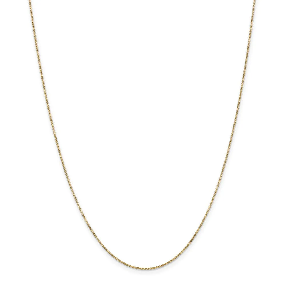 14k Yellow Gold Textured Polished Butterfly (17mm) Necklace