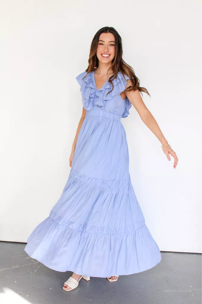 Adore Me Ruffle Maxi Dress