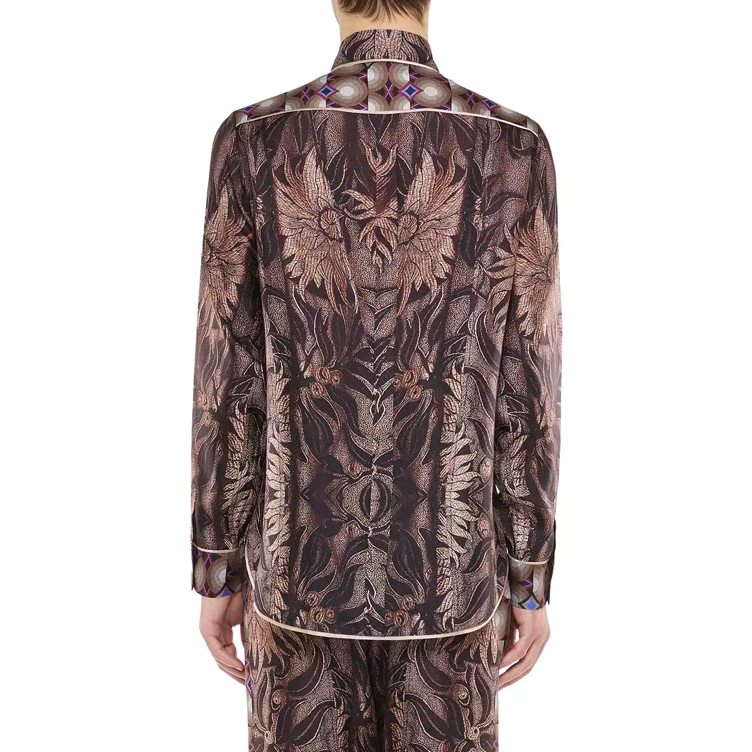 ALOE SHIRT BROWN MULTI