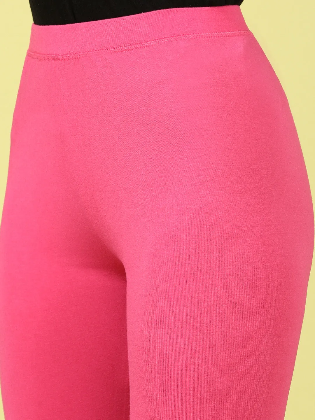 Ankle Length Leggings Viscose-Pink