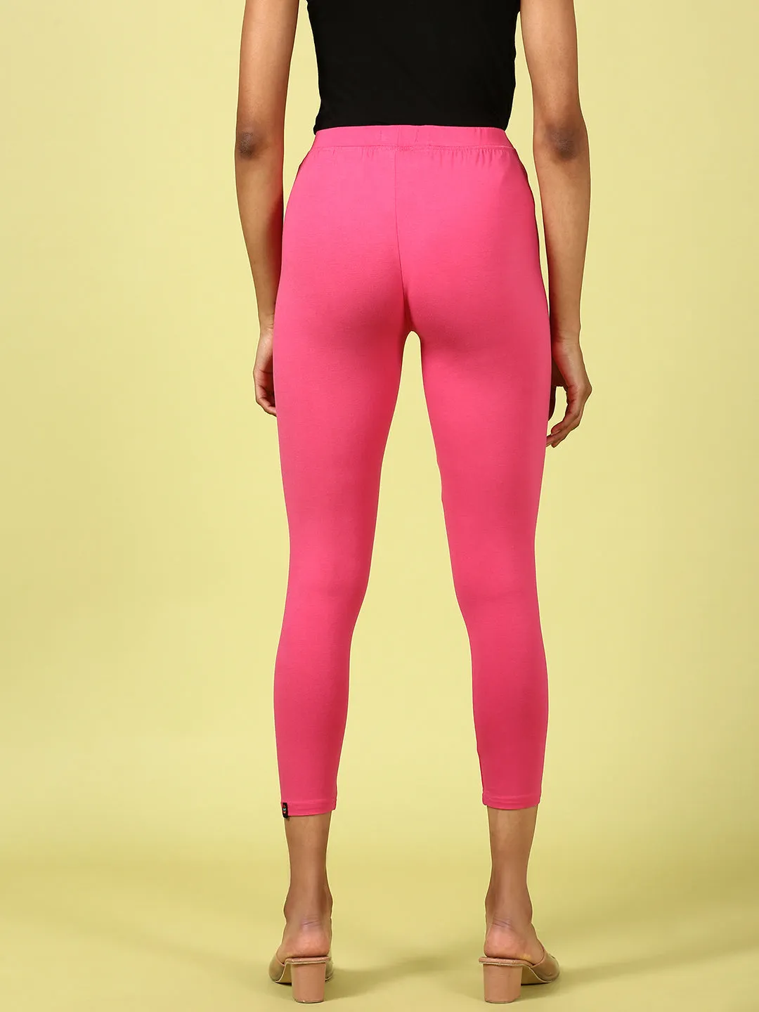 Ankle Length Leggings Viscose-Pink