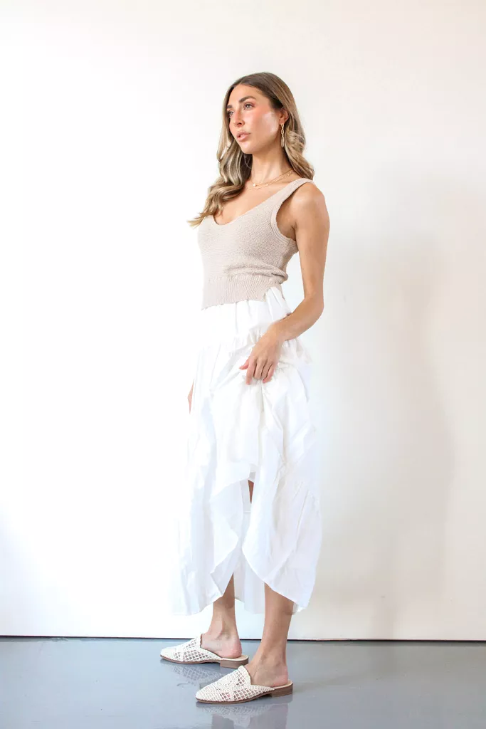 Aries Maxi Dress in White