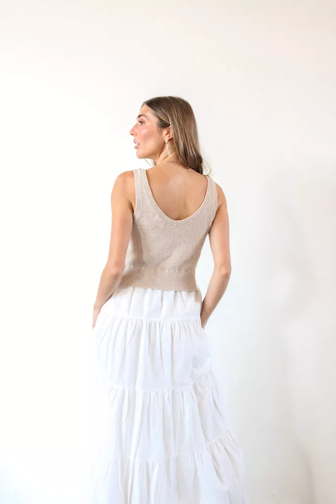 Aries Maxi Dress in White