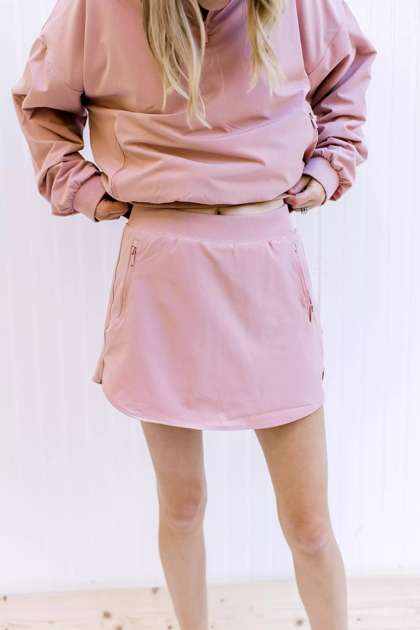 Athleisure Dusty Pink Skort