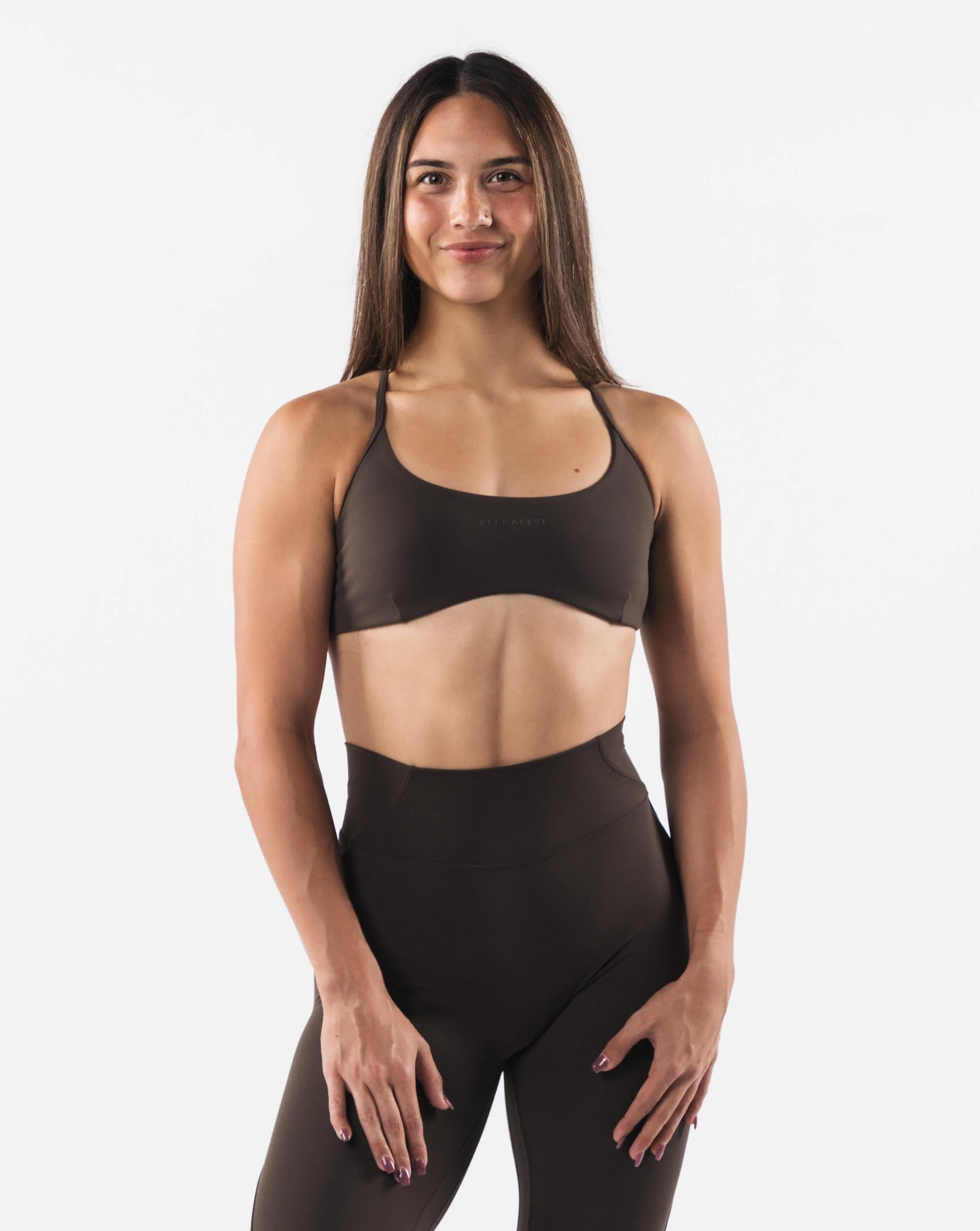 Aura Strappy Bra - Cashmere