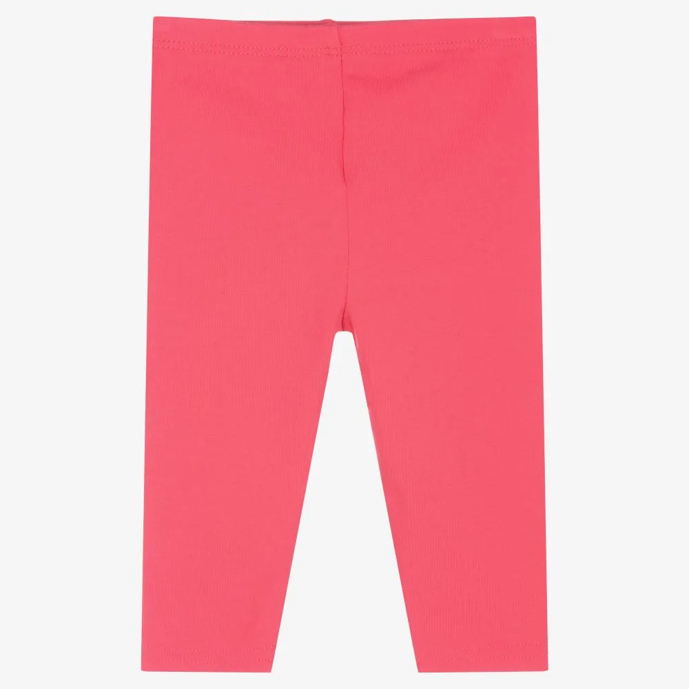 Baby Girls Pink Logo Leggings