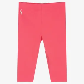 Baby Girls Pink Logo Leggings