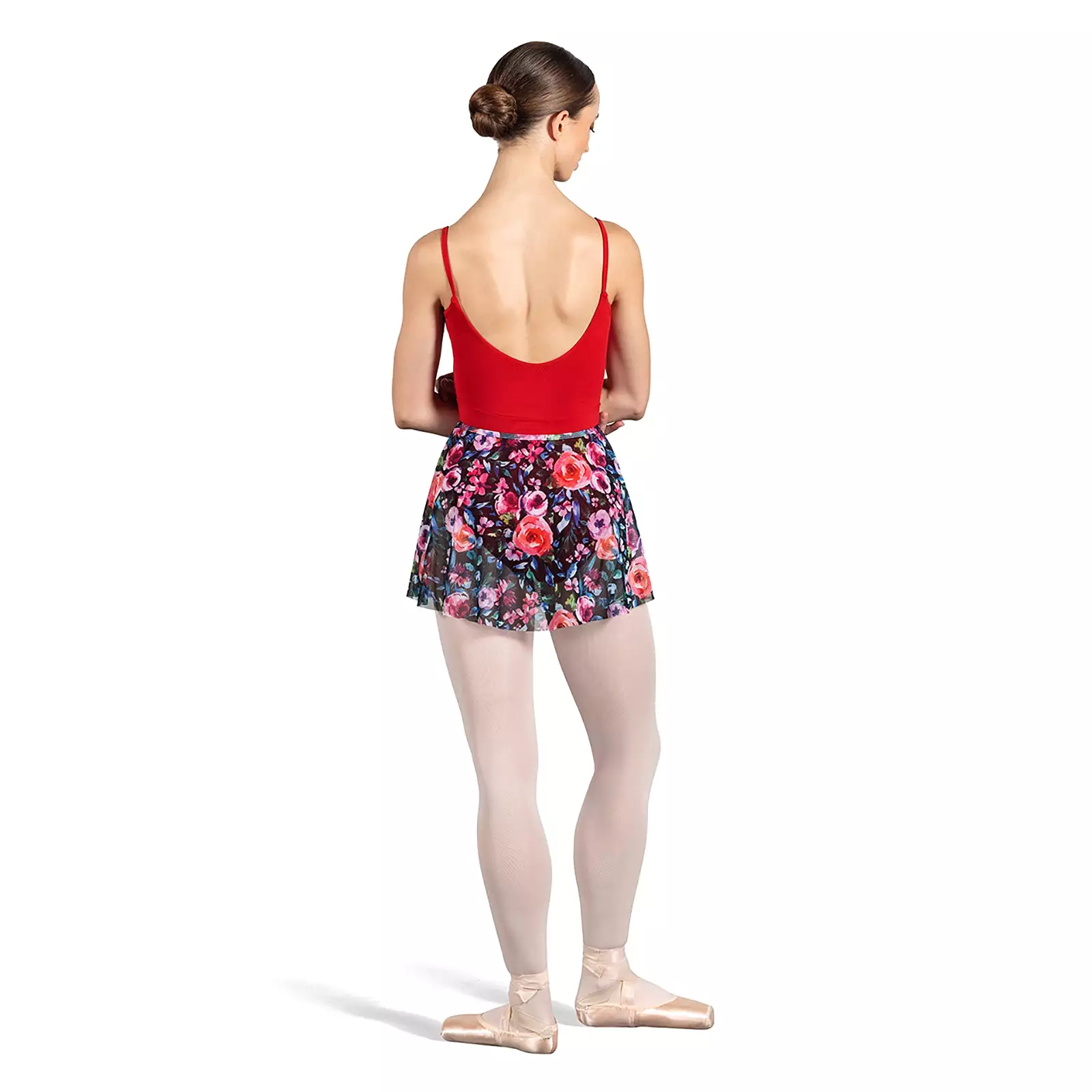 Bloch Adult Pull-On Mesh Floral Skirt