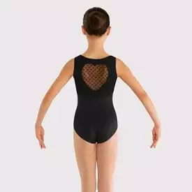 Bloch Black Heart Mesh Tank Leotard