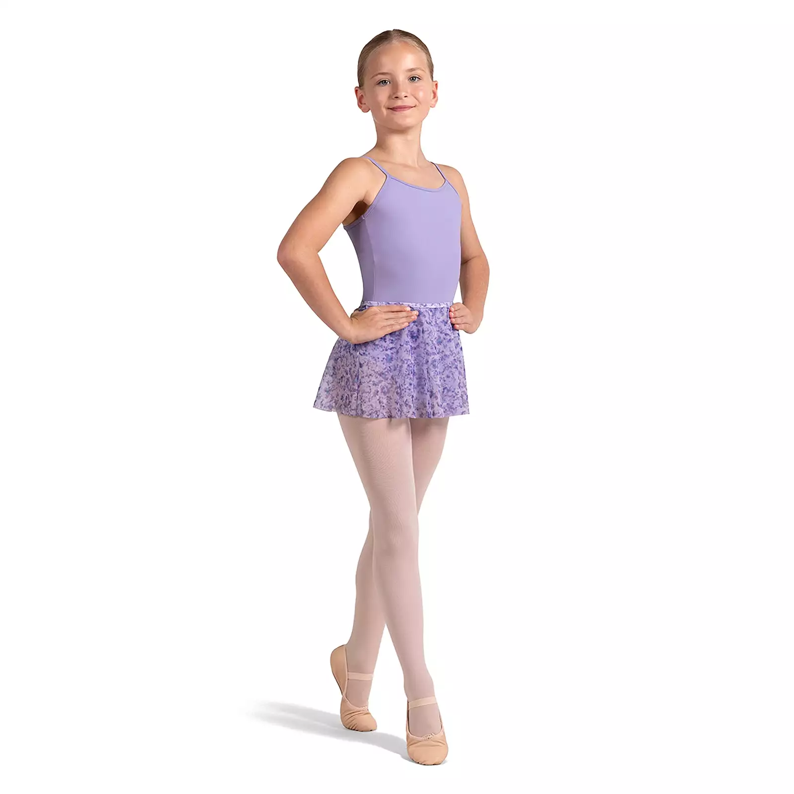 Bloch Child's Pull-On Mesh Floral Skirt