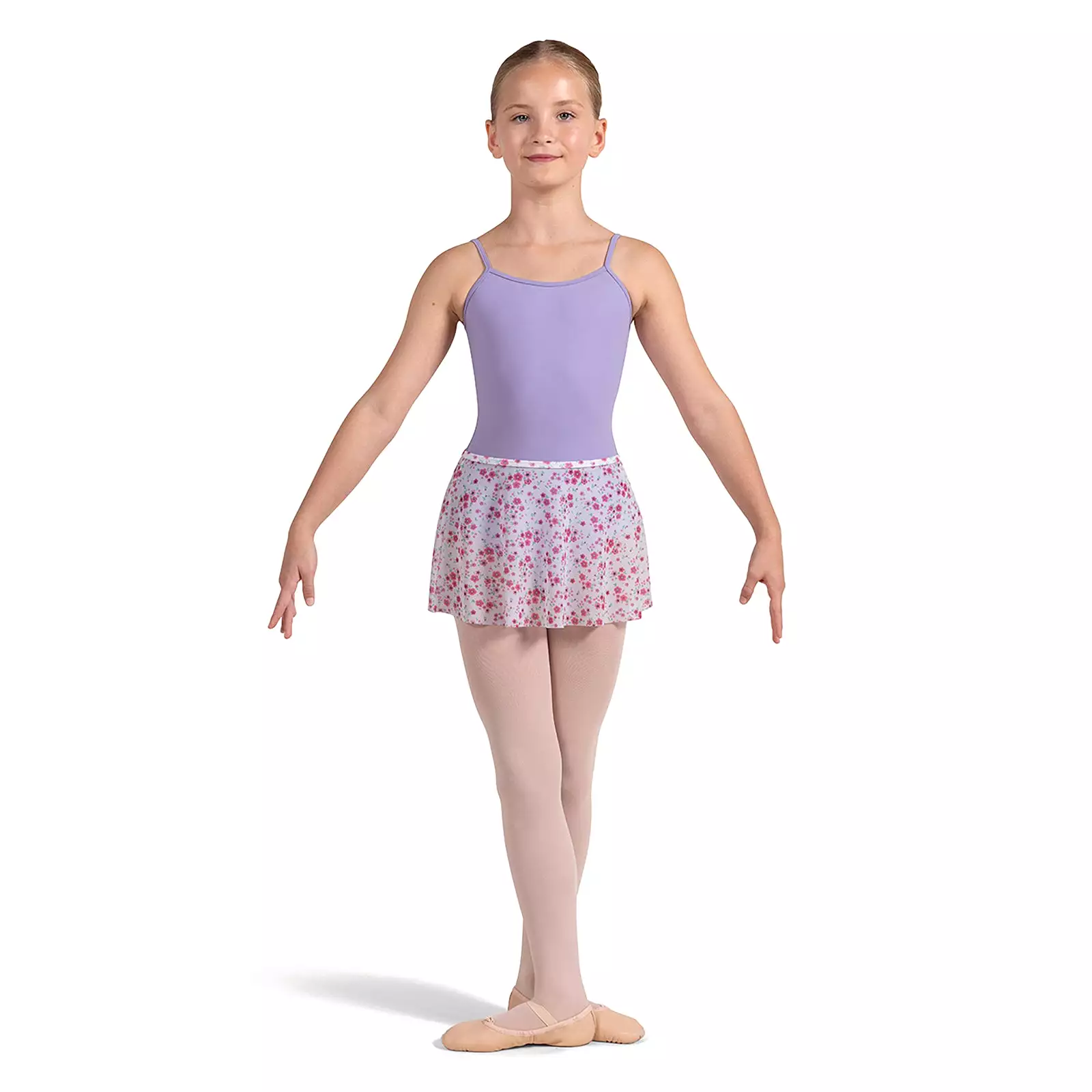 Bloch Child's Pull-On Mesh Floral Skirt