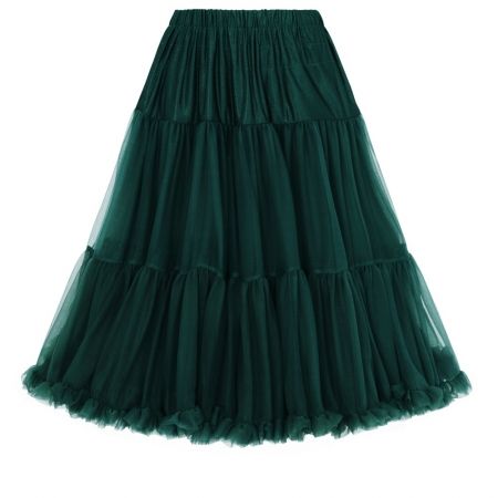 Bottle Green EXTRA VOLUME Net Vintage Rockabilly 50s Petticoat Skirt