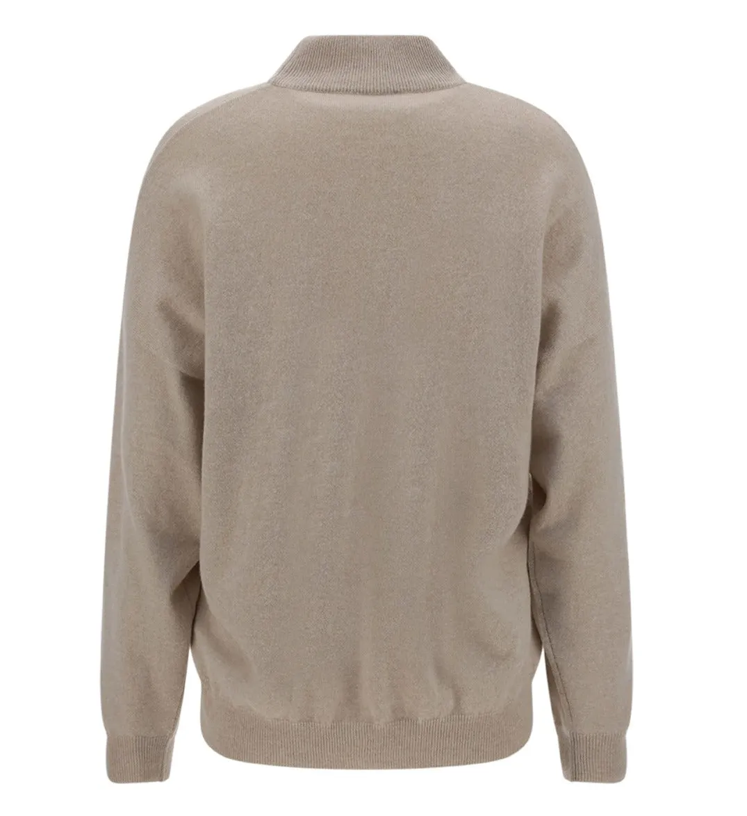 Brunello Cucinelli Monili High Neck Knitted Jumper