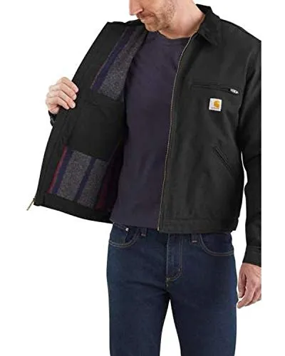 Carhartt 103828 Men's Relaxed Fit Duck Blanket-Lined Detroit Jacket