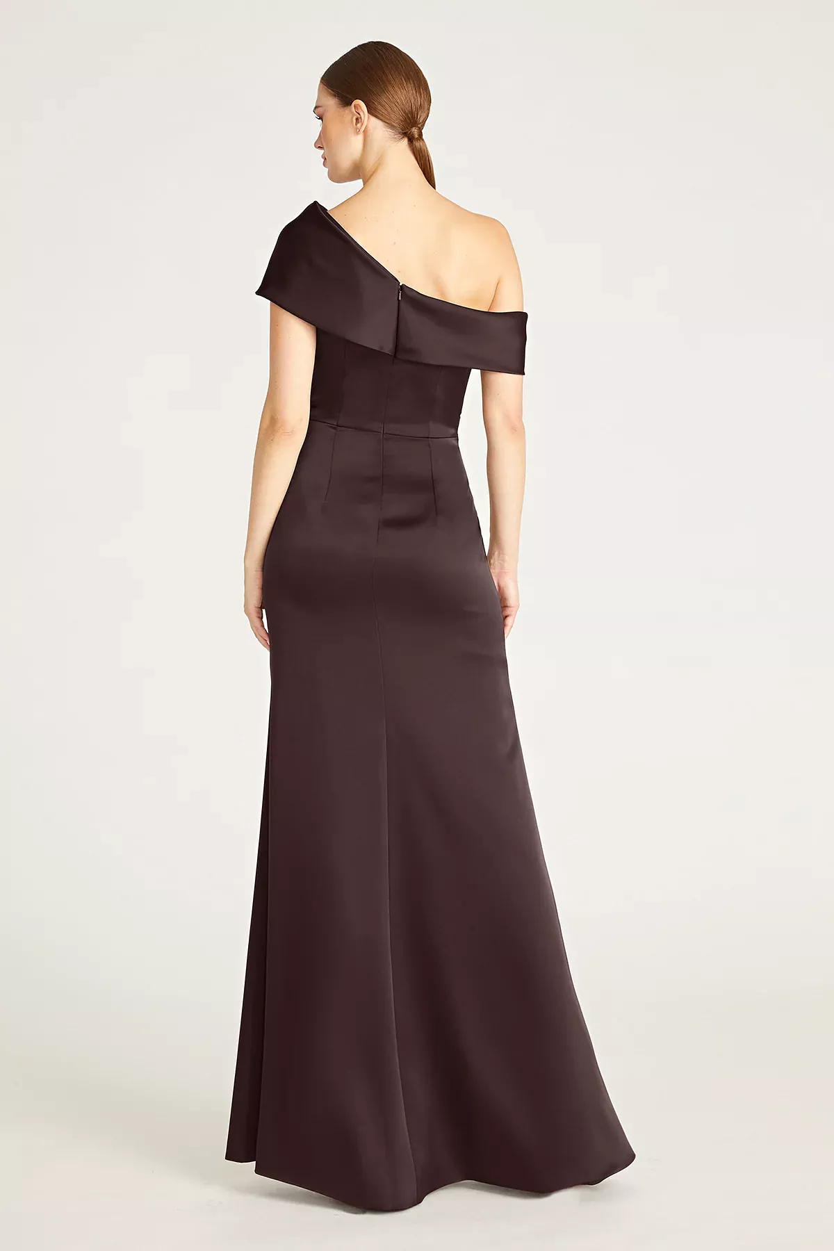 Celia One Shoulder Draped Gown