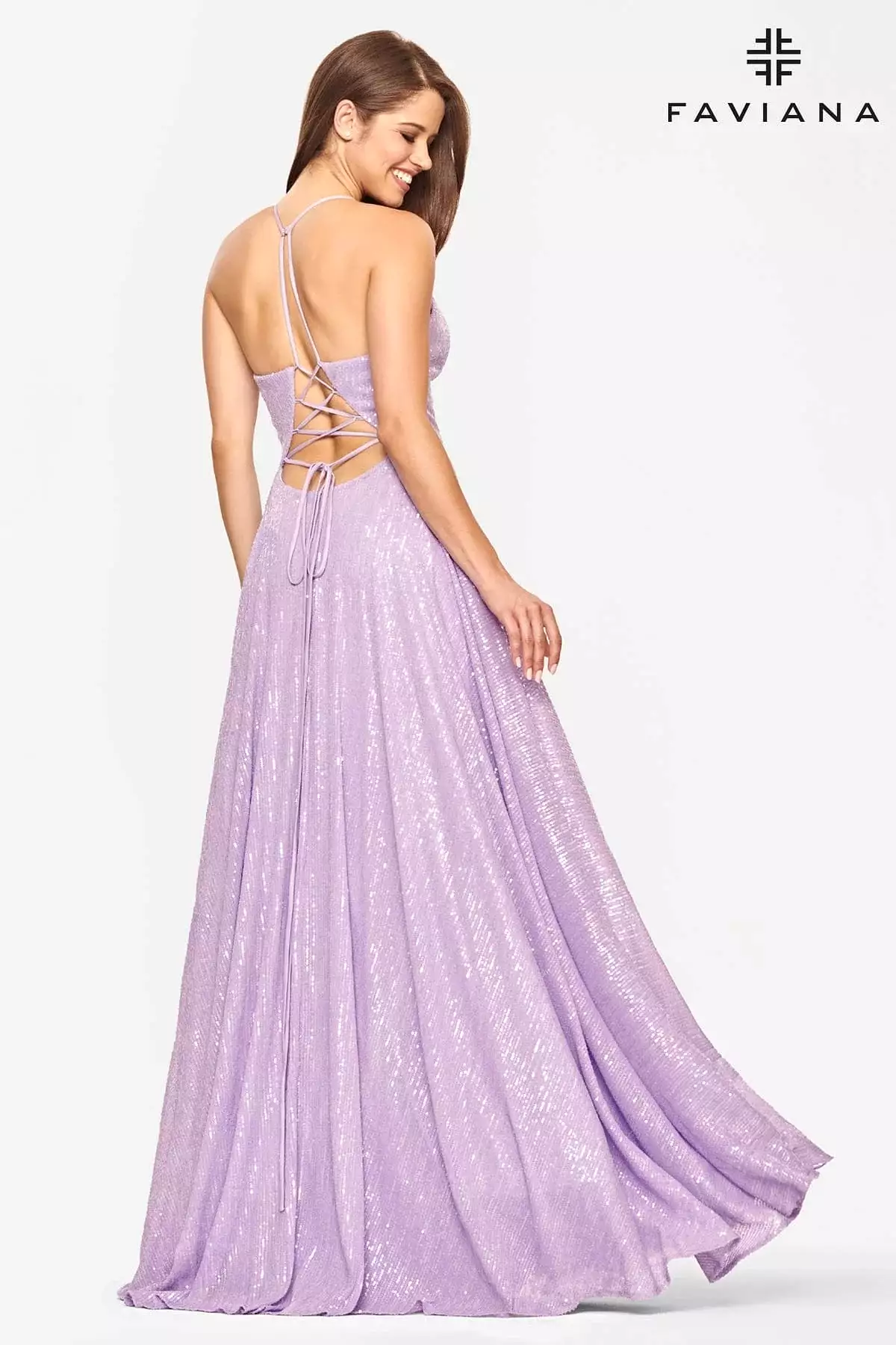 Faviana S10831 Sequin Aline Gown