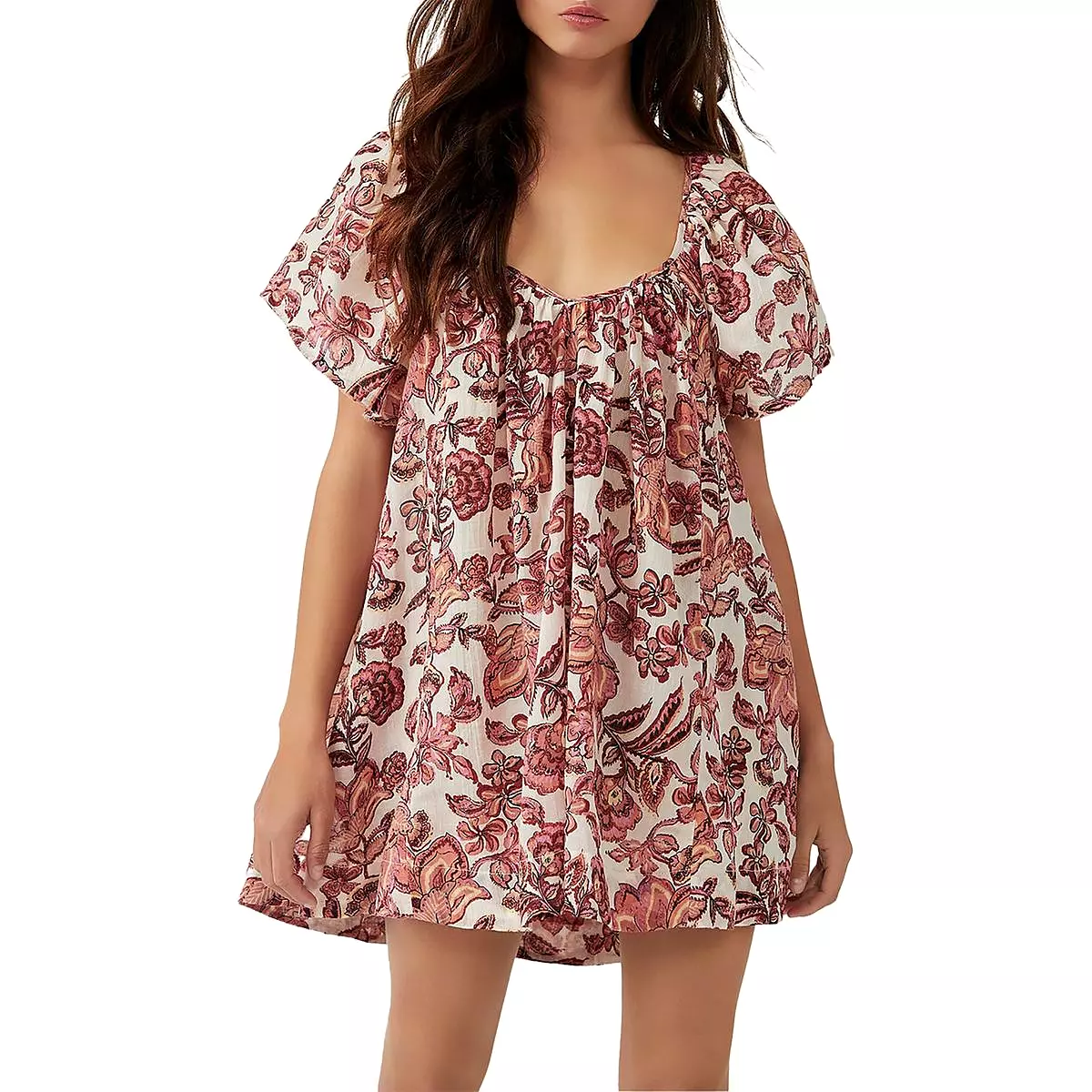 Free People Womens Kauai Cotton Flowy Fit Mini Dress