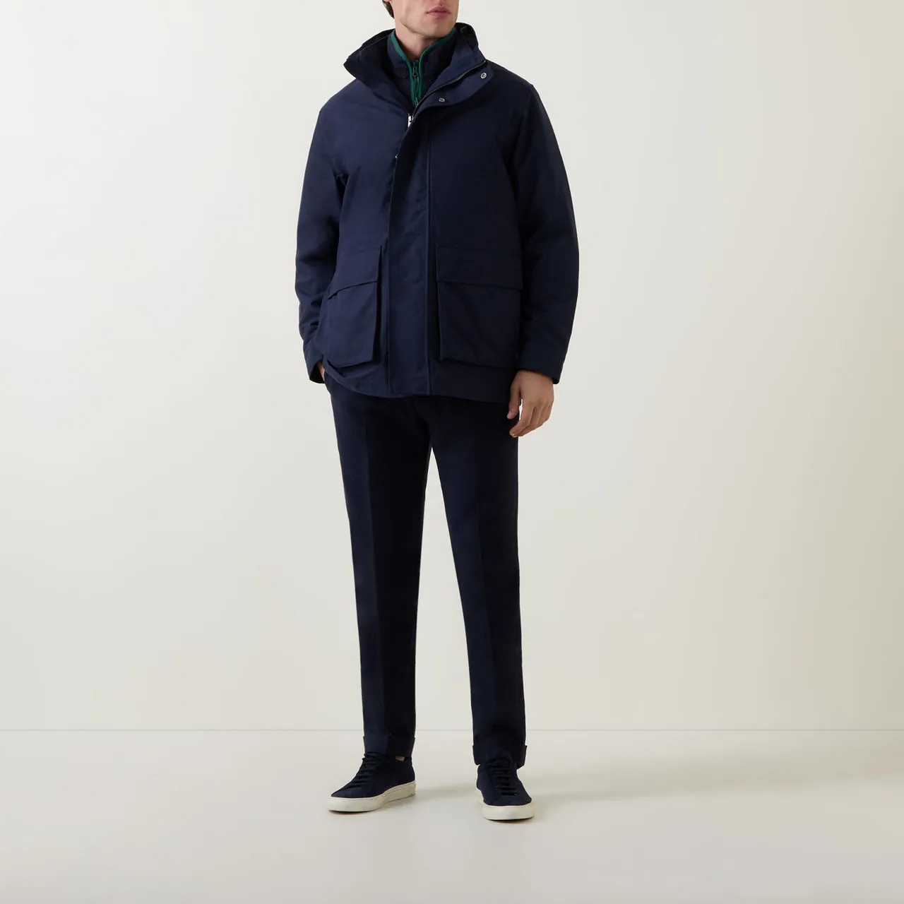 GANT Double Zip-Through Jacket - Navy