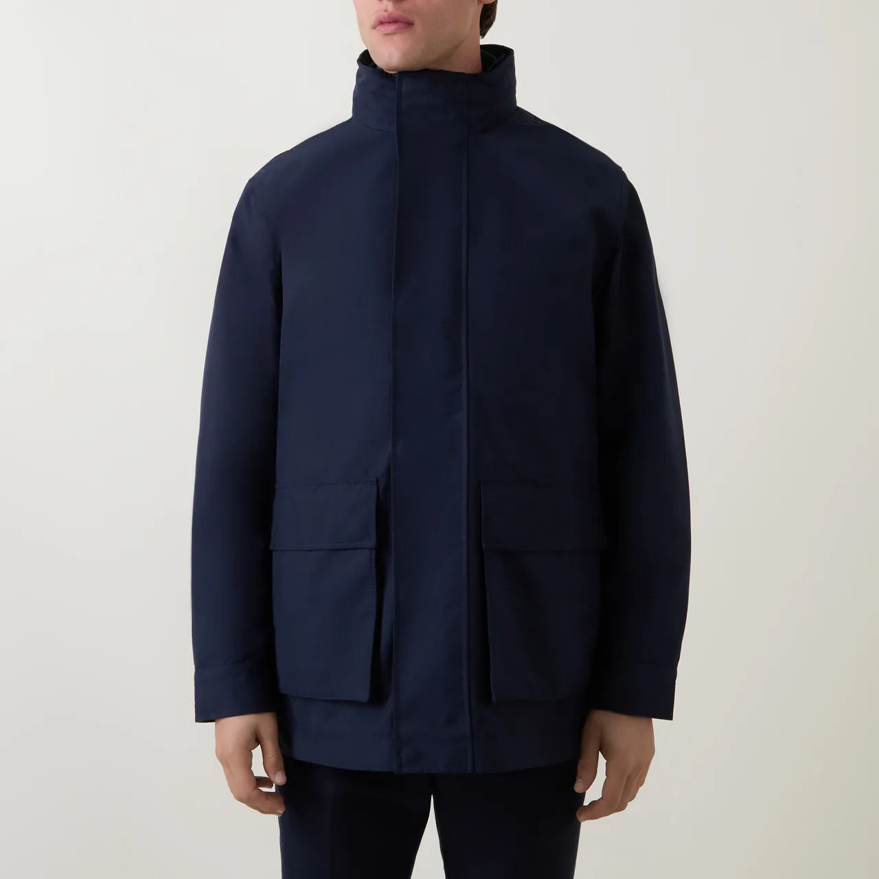 GANT Double Zip-Through Jacket - Navy