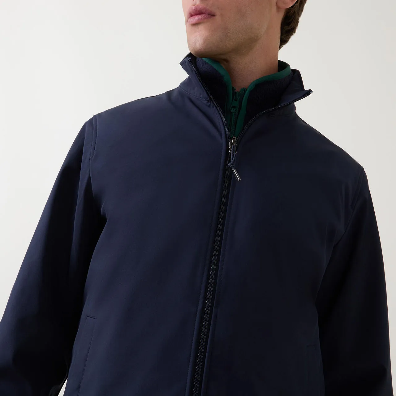 GANT Double Zip-Through Jacket - Navy