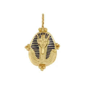 Hatshepsut Pendant with Enamel - 18K Gold Plated