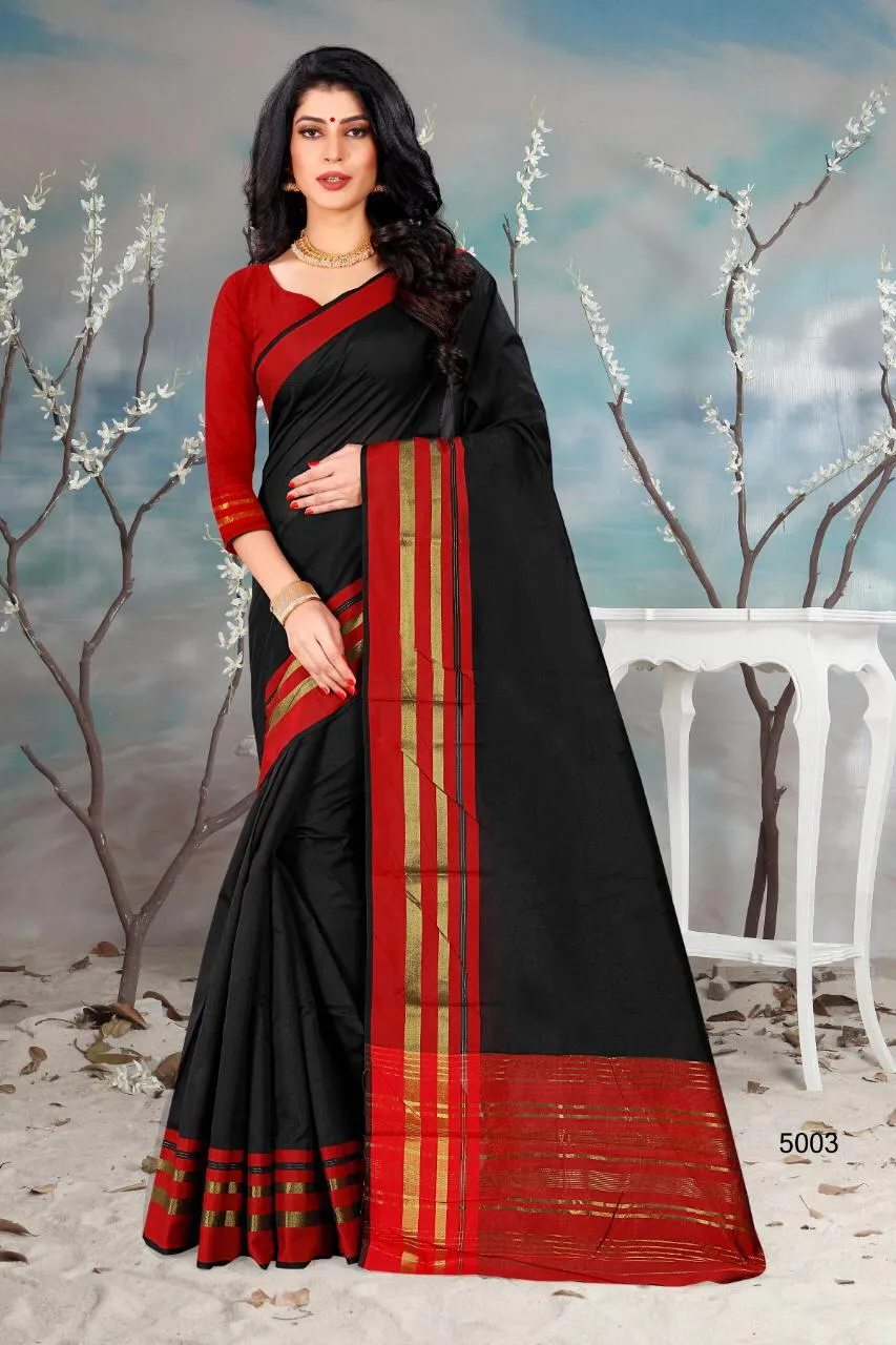 Hraj Presents Shlmla Cotton Silk Fancy Designer Sarees Collections