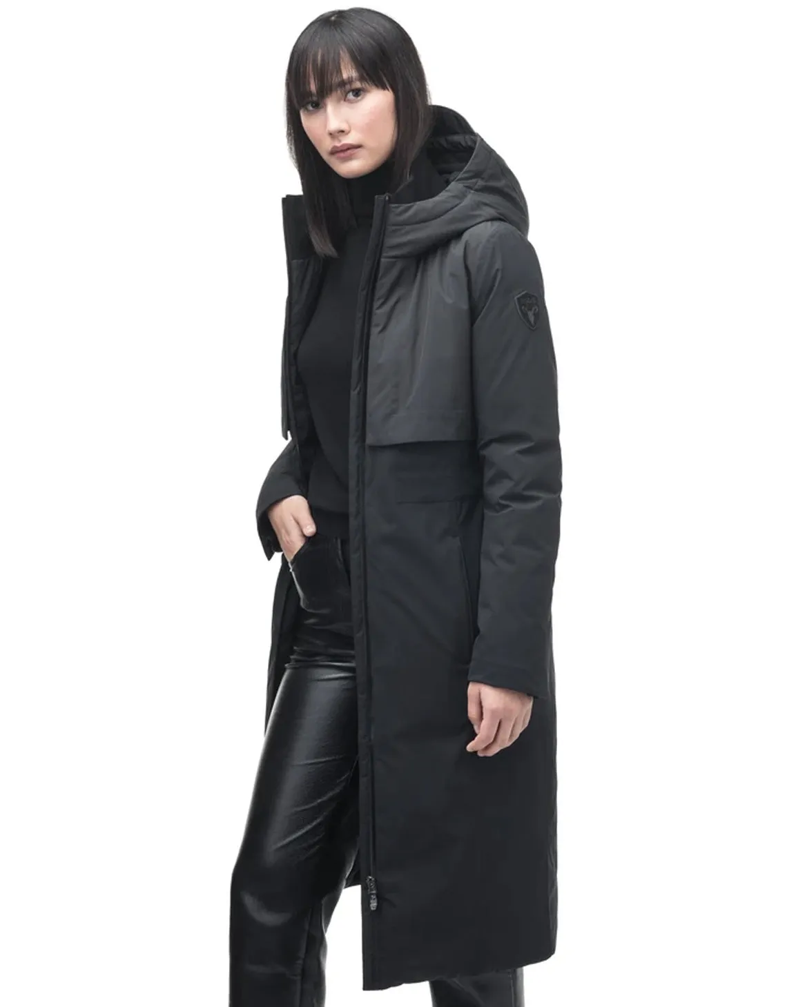 IRIS LADIES LONG PARKA BLACK