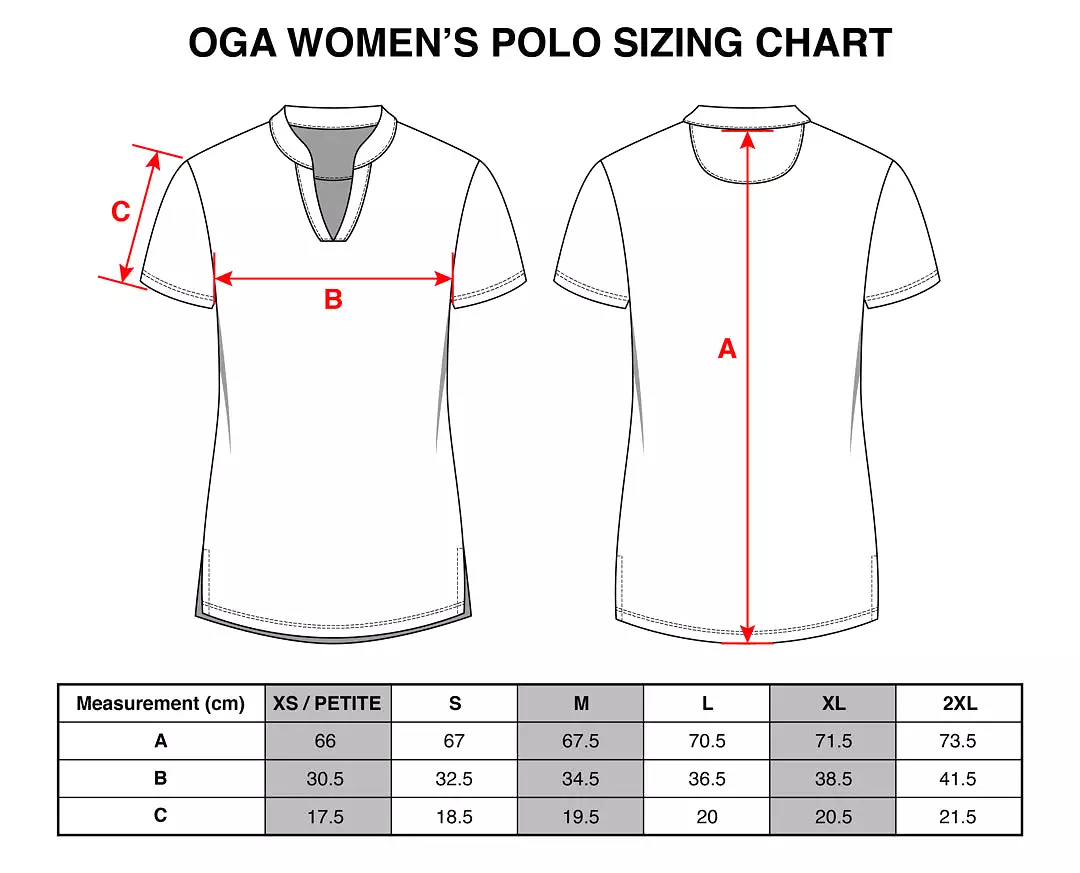 Island Coral - OGA Ladies Polo - Teal Rust