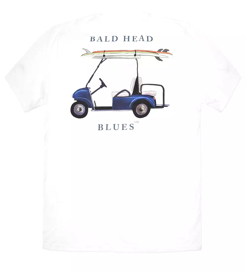 Island Tee - Short Sleeve Golf Cart - White