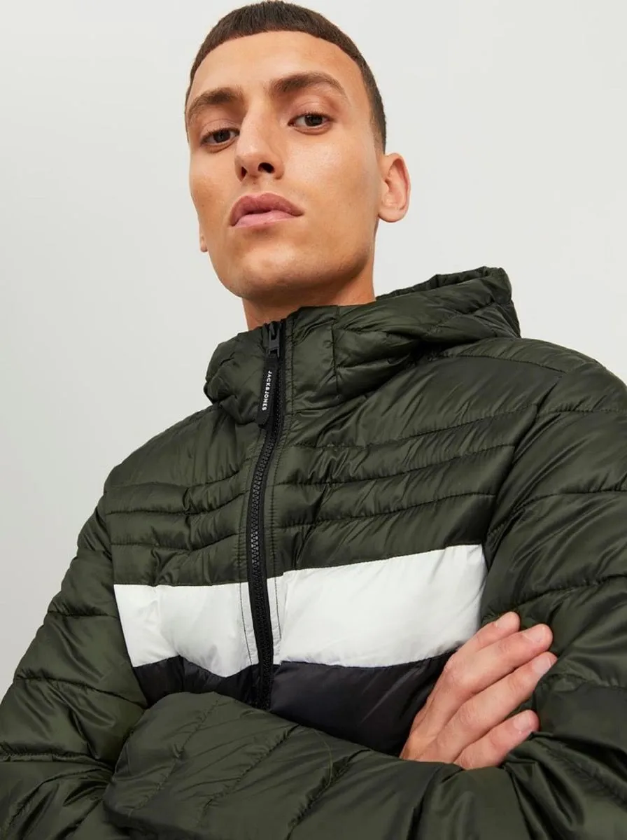 Jack & Jones Hero Puffer Hooded Jacket Rosin/Blocked