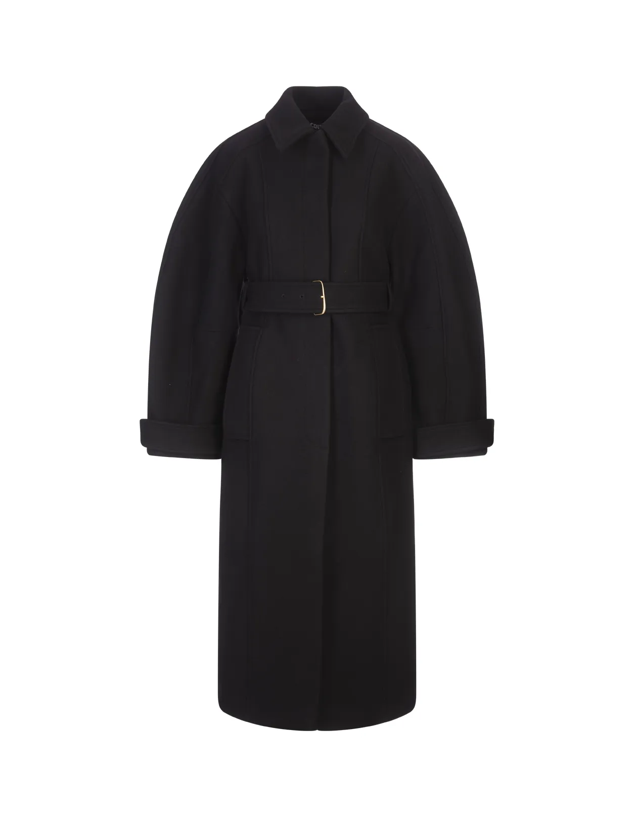 JACQUEMUS Black Bari Coat