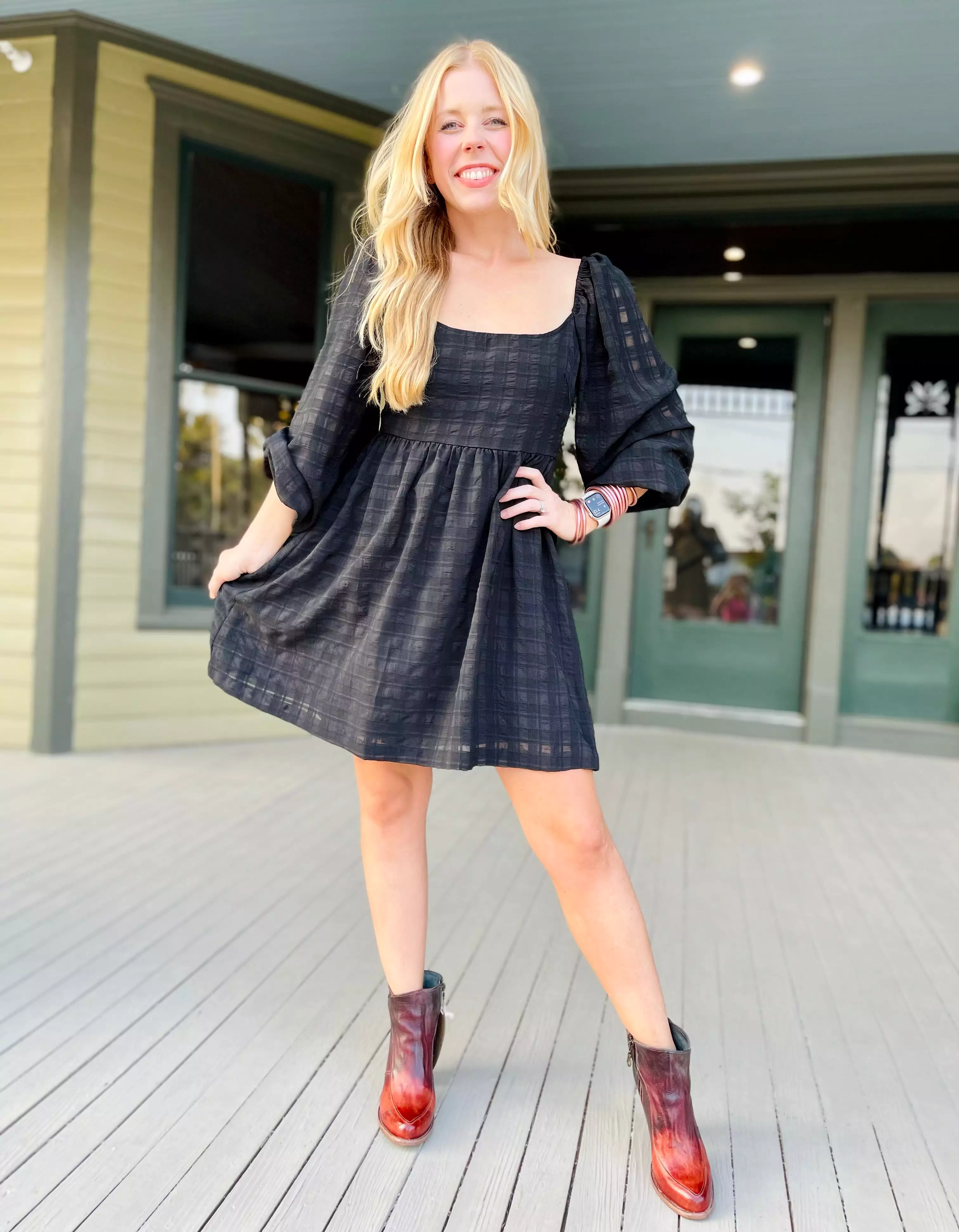 Jasmine Black Mini Dress