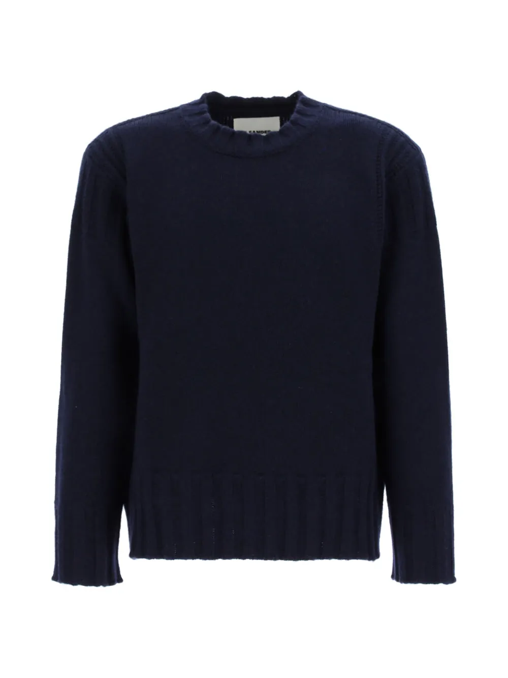 Jil Sander Ribbed-Knit Detailed Crewneck Jumper