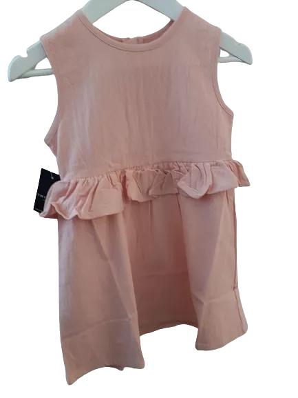 *Last One* Tiny Tribe Pink Peplum Dress - Size 7yr