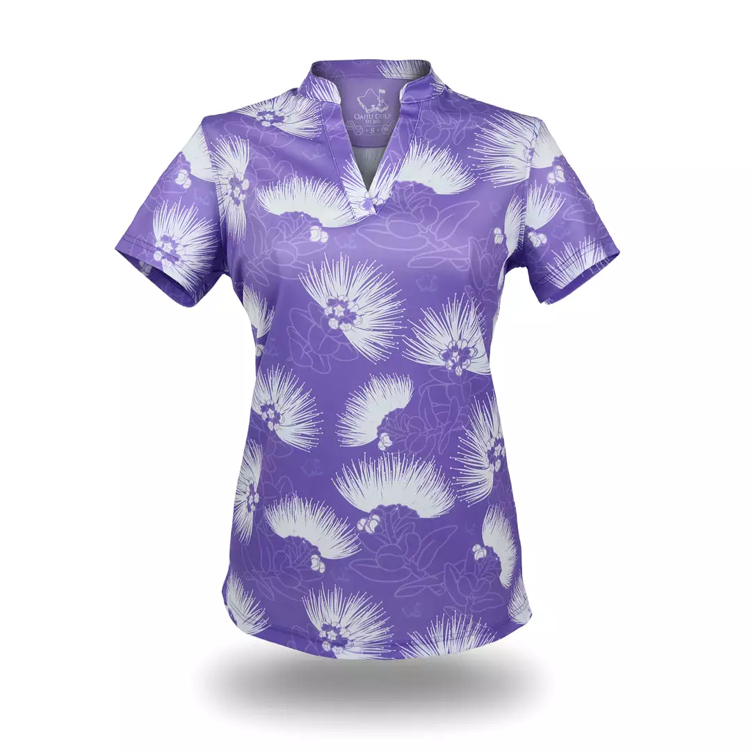 Lavender Lehua - OGA Women's Polo - Digital Lavender