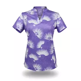 Lavender Lehua - OGA Women's Polo - Digital Lavender