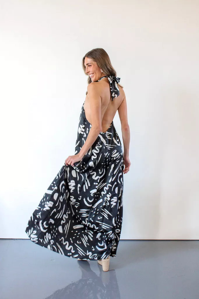 Leigh Halter Maxi Dress