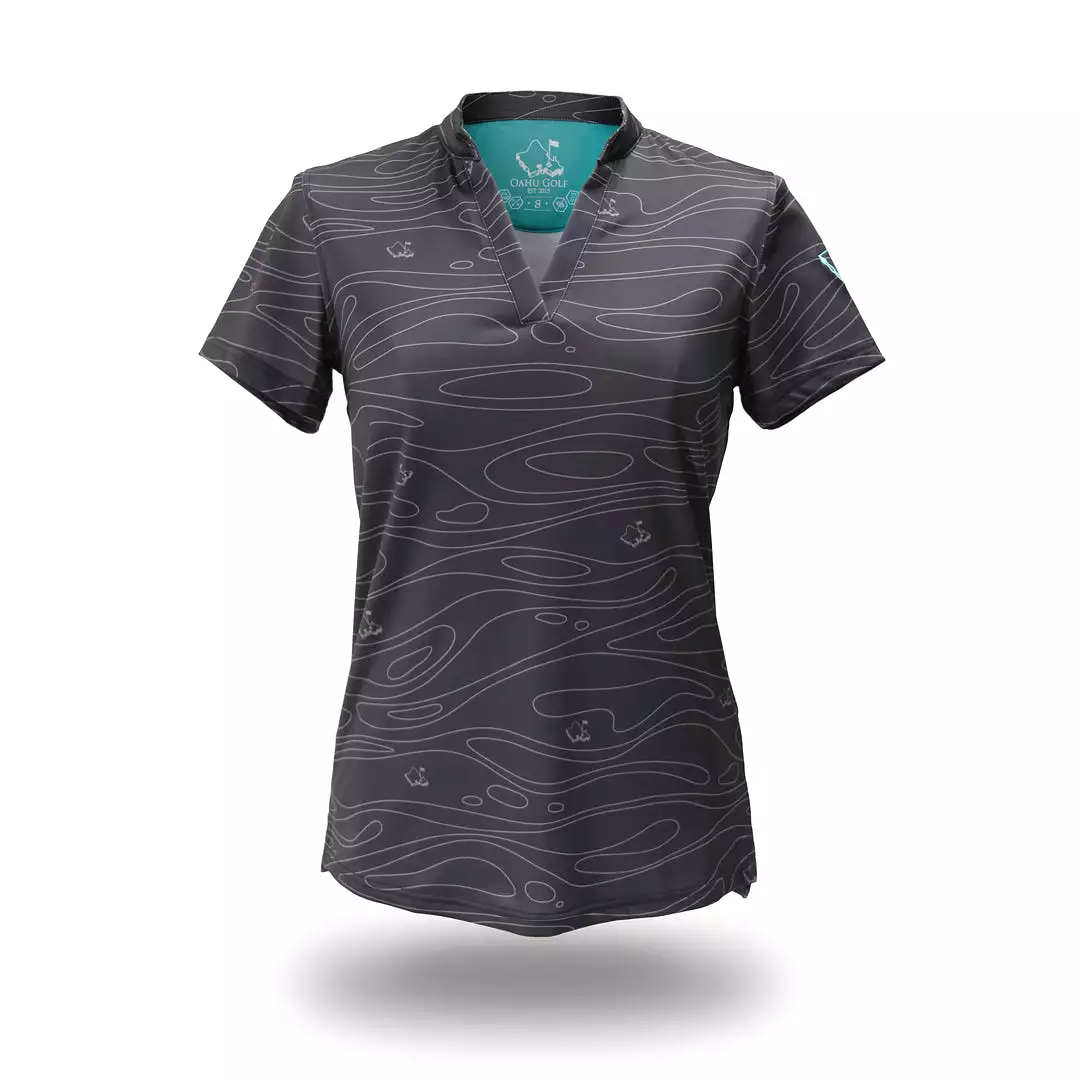 Liquid Onyx - OGA Ladies Polo - Onyx Black