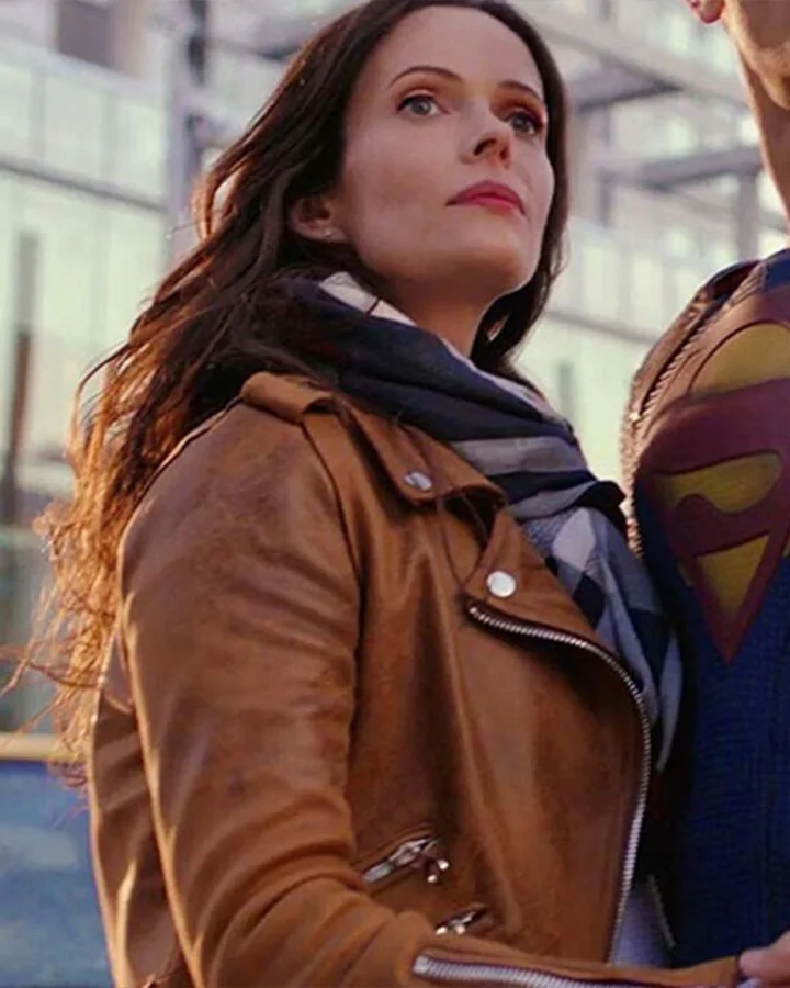 Lois Lane Supergirl Brown Leather Jacket | William Jacket