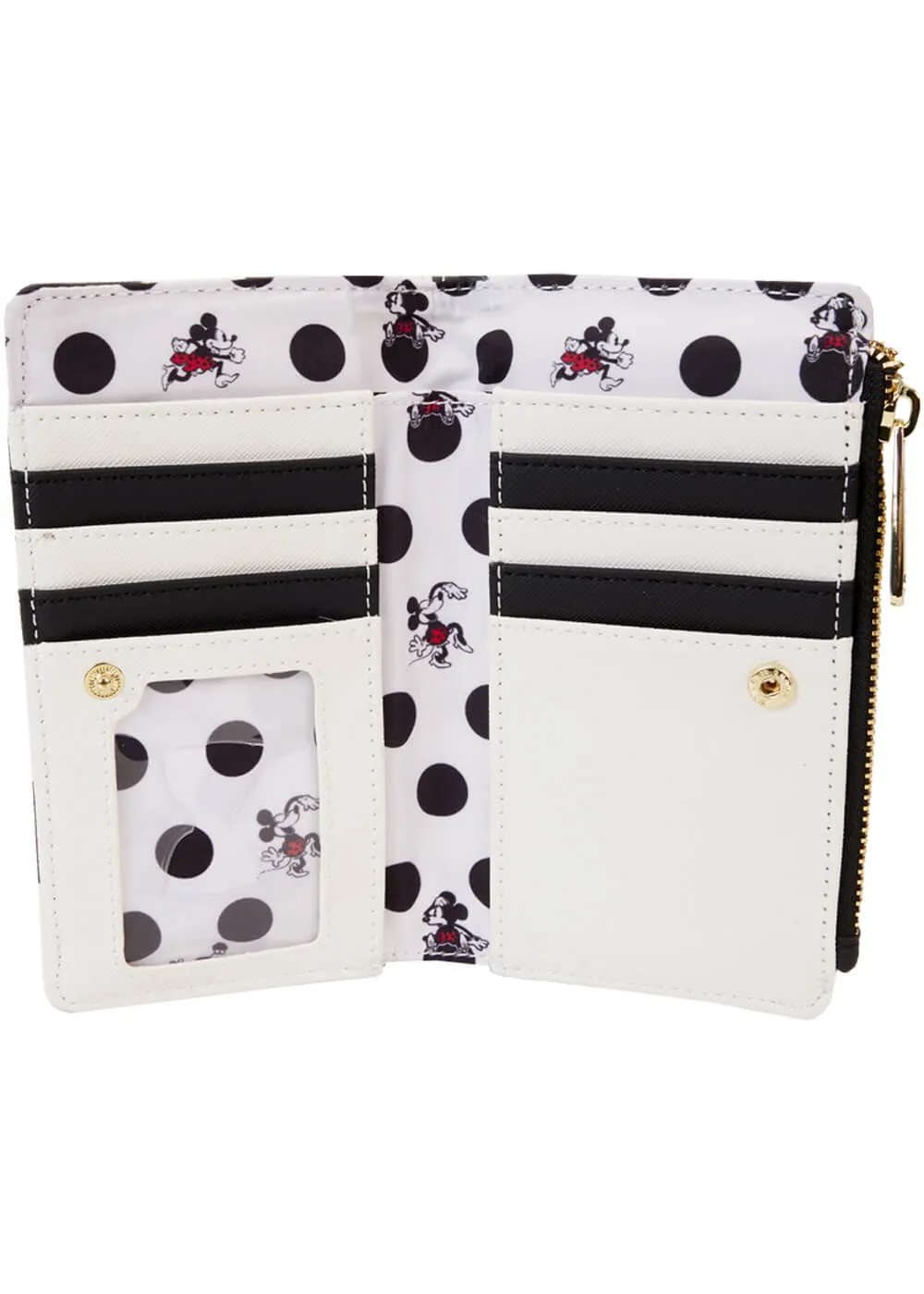 Loungefly Disney Minnie Rocks the Dots Classic Wallet White