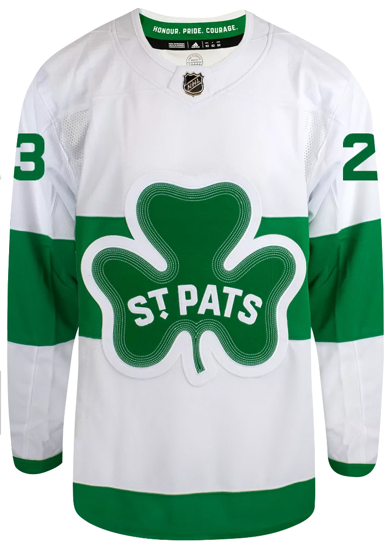 Maple Leafs Adidas Men's Authentic 2024 St Pats Jersey - KNIES