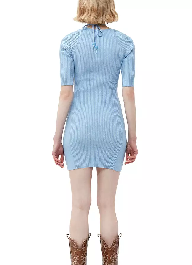 Melange Knit Mini Dress K1893