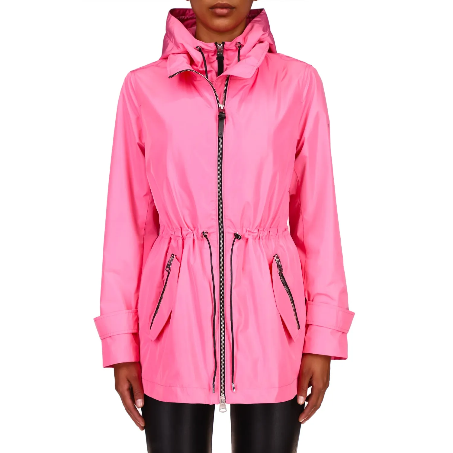 MELANY 2-in-1 rain parka with removable bib Guava