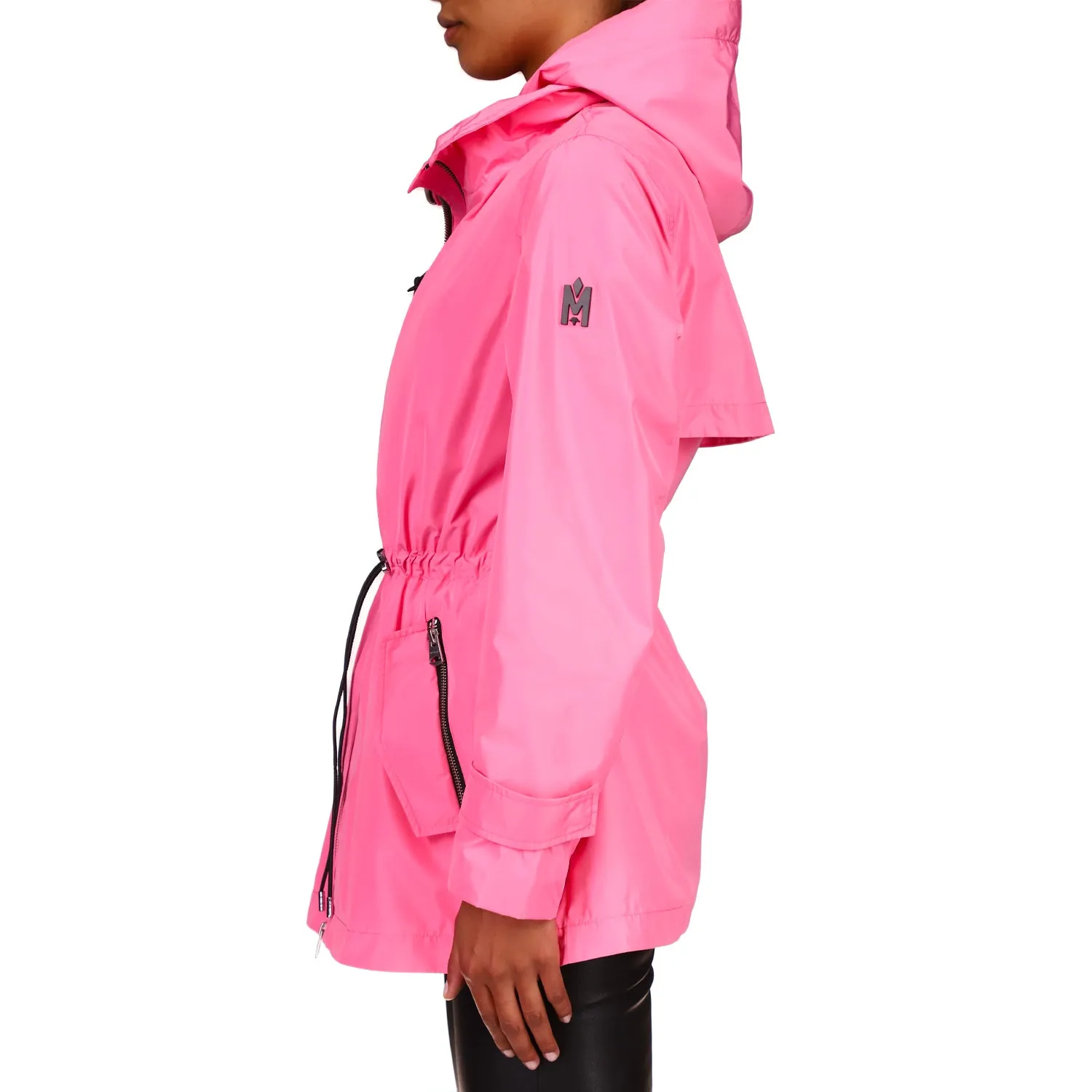 MELANY 2-in-1 rain parka with removable bib Guava