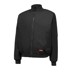 Mens Hard Yakka Bomber Jacket Waterproof Winter Zip Up Black