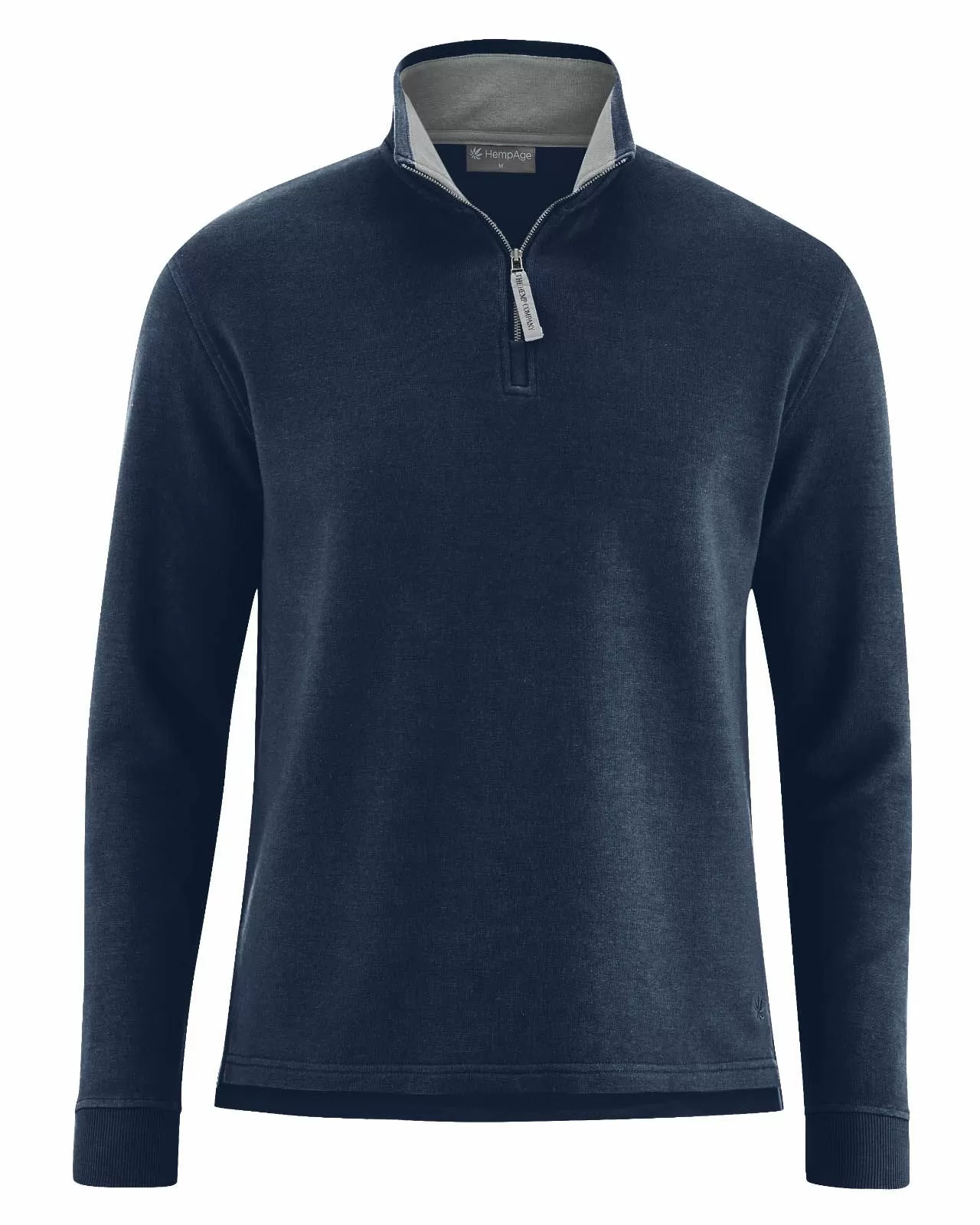 Mens Organic Hemp and Cotton Half Zip Sweater