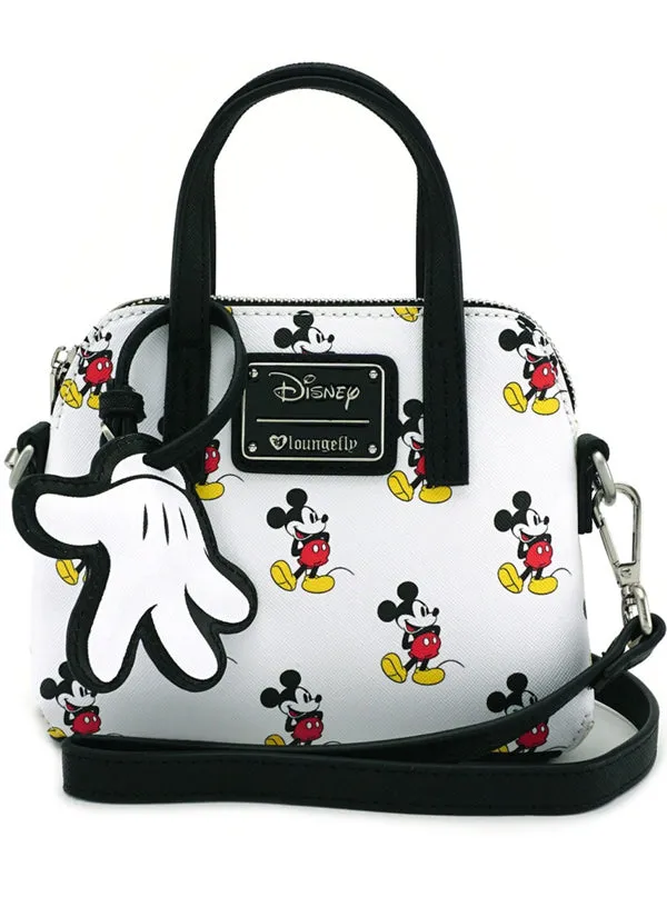 Mickey Print Micro Dome Crossbody Bag