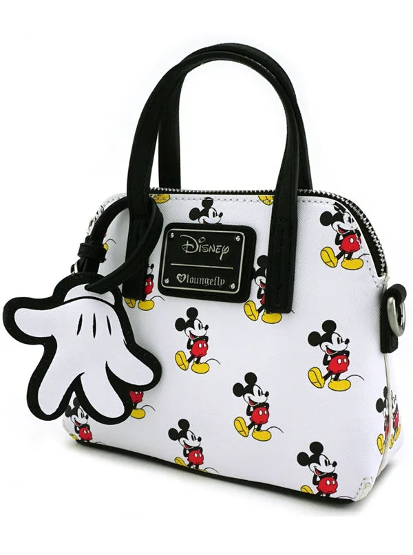 Mickey Print Micro Dome Crossbody Bag