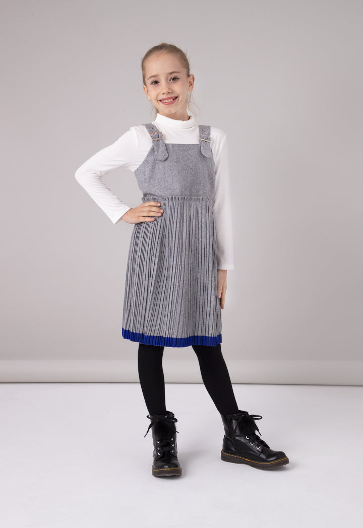 Mini Me Electric Pleated Jumper Dress